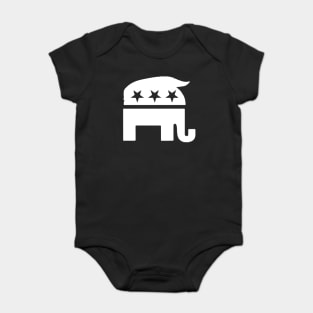 GOP Donald trump Republican Elephant Baby Bodysuit